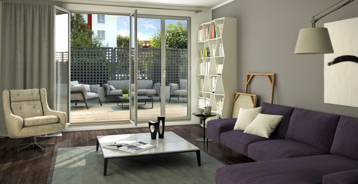 Venta de pisos en Logroño 3 Sala de estar & exterior